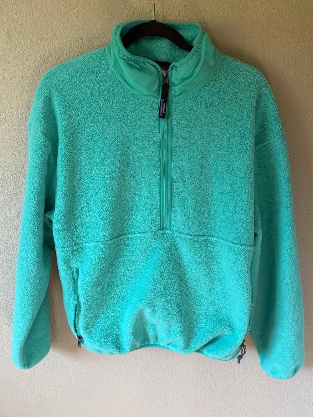 Patagonia Women’s Synchilla Fleece Quarter Zip Pullover Mint Green Size Medium